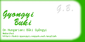 gyongyi buki business card